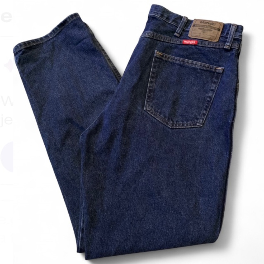 Wrangler Men's Dark Blue Relaxed Jeans